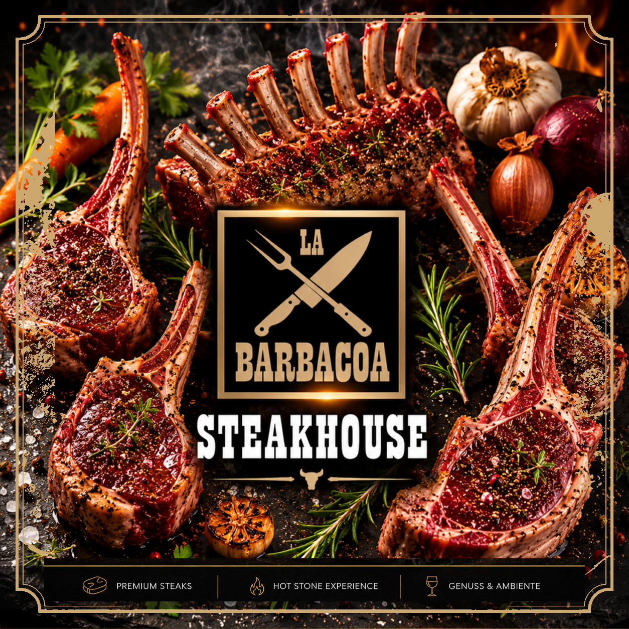 Premium Steaks und Fleischauswahl im La Barbacoa Steakhouse in Schönenwerd, Kanton Solothurn